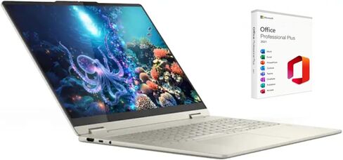 Lenovo Yoga 7 2-in-1 Copilot+ PC 16 بوصة كمبيوتر محمول بشاشة لمس LCD عالية الدقة بالكامل | AMD Ryzen AI 7 350 | رسومات AMD Radeon | بصمة الإصبع | إضاءة خلفية | ذاكرة وصول عشوائي (RAM) سعة 16 جيجابايت DDR5 | محرك أقراص SSD سعة 1024 جيجابايت | Windows 11 Pr in Kuwait