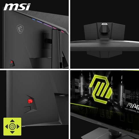 شاشة ألعاب msi MAG 322URDF E16 مقاس 32 بوصة 3840 × 2160 (UHD)، 320 هرتز، مزامنة تكيفية، HDMI، منفذ DisplayPort، قابل للتركيب على VESA، إمالة، ارتفاع قابل للتعديل، مكبر صوت، 0.05 مللي ثانية، أسود in Kuwait
