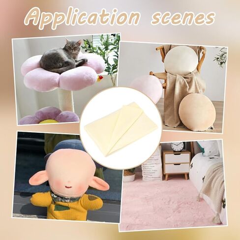 PH Pandahall Doll Making Making 59x35 بوصة قطعة قماش دمية لون البشرة لون Waldorf دمية مصنوعة يدويًا Amigurumi DIY مواد خياطة خفيفة الوزن لأكياس القماش للملابس الكروشيه in Saudi Arabia