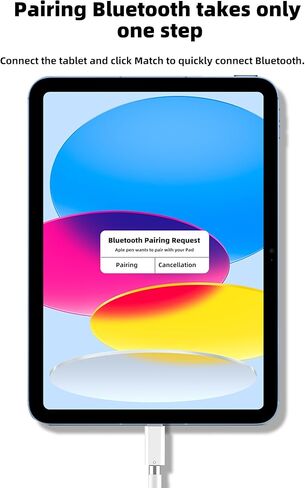 Lightning Female to USB C Male for Apple Pencil الجيل الأول محول لجهاز iPad 10th TypeC كابل شحن Dongle iPencil شاحن موصل بلوتوث لـ Apple MFi معتمد لملحقات قلم iPhone in Kuwait