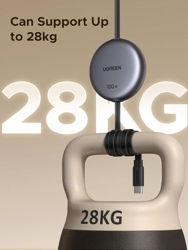 UGREEN Uno 65W USB C Charger Bundle with 100W Retractable USB C Cable for MacBook Pro, iPhone 17 Pro, Galaxy S25/S24, Pixel 10 in Saudi Arabia