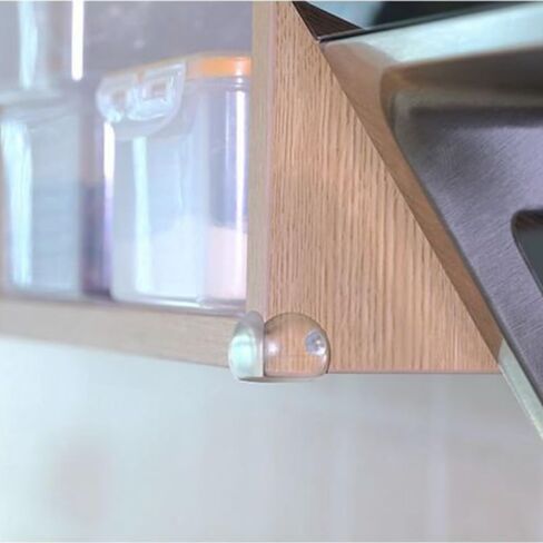 4 قطع من واقيات الزوايا الشفافة للطفل - واقيات زوايا المائدة المستديرة السميكة من السيليكون - وسادة ذات حافة ناعمة للأثاث والزجاج وطاولات القهوة - مصدات سلامة للأطفال الصغار والأطفال in Kuwait