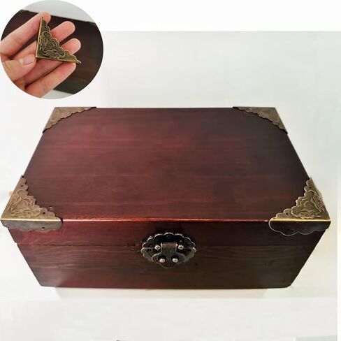 30 قطعة من الزوايا البرونزية ذات الطراز العتيق - واقيات زخرفية لصناديق المجوهرات والأثاث والمشروعات التي تصنعها بنفسك in Kuwait