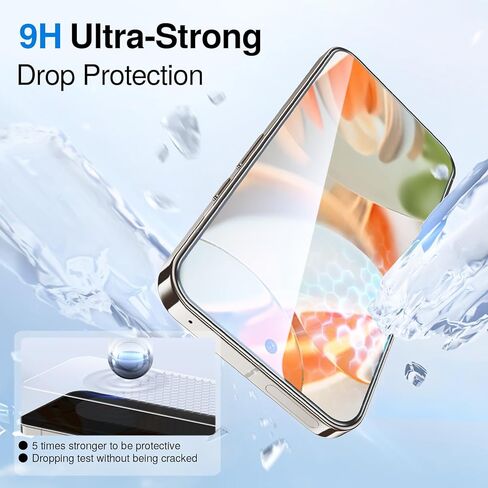 SMARTDEVIL Screen Protector for Google Pixel 9 Pro XL (3 Pack) + Camera Lens Protector, HD Tempered Glass, Fingerprint Unlock Friendly, 9H Military-Grade Protection, Scratch & Drop Resistant in Saudi Arabia