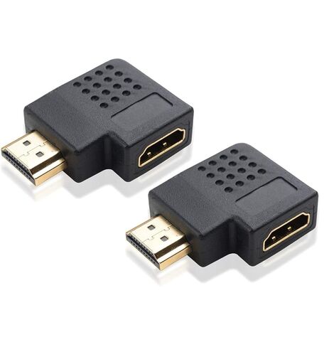 Cable Matters 2-Pack Flat Right Angle HDMI Adapter (HDMI 270 Degree Adapter) with 4K and HDR Support in Saudi Arabia