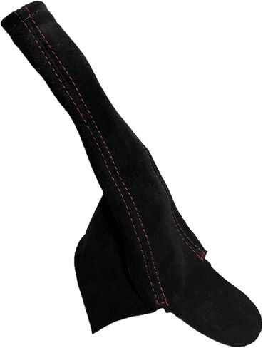 Black Suede Parking Brake Boot Cover Compatible with Porsche Boxster 911 986 996 1997 1998 1999 2000 2001 2002 2003 2004 (Made in USA) (Black Stitching) in Saudi Arabia