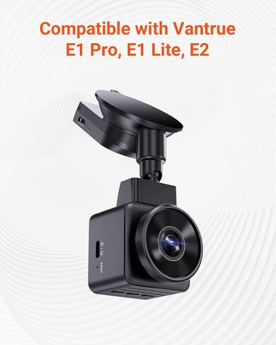 VANTRUE E1 Pro/ E1 Lite/ E2 داش كام نظام تحديد المواقع وحدة الاستقبال نوع C منفذ USB شفط كأس جبل لنظام التشغيل Windows و Mac in Kuwait