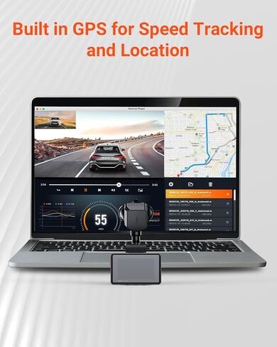 VANTRUE E1 Pro/ E1 Lite/ E2 داش كام نظام تحديد المواقع وحدة الاستقبال نوع C منفذ USB شفط كأس جبل لنظام التشغيل Windows و Mac in Kuwait