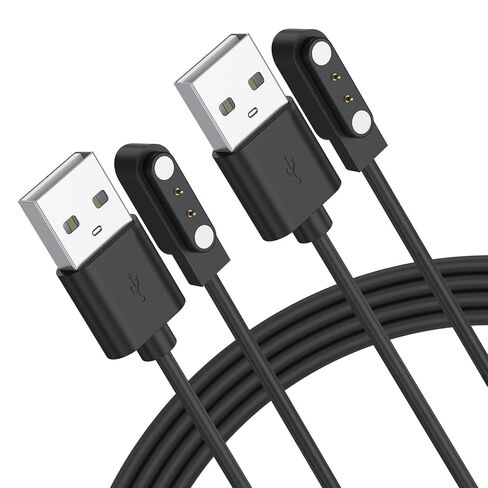 Vancle 2 حزمة لشاحن الساعة الذكية Gloryfit، كابل شحن USB مغناطيسي للساعات الذكية GloryFit T80 T70 T60 T50 P99 P98 (تباعد الدبوس 4 مم) in Kuwait