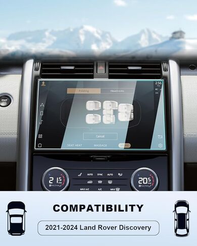 واقي شاشة ديسكفري 2021-2024 - لسيارة لاند روفر ديسكفري (S/Dynamic SE/Metropolitan) شاشة لمس 11.4 بوصة، ملحقات ديسكفري 2024 الملاحة 9H غطاء HD من الزجاج المقوى المضاد لبصمات الأصابع in Kuwait