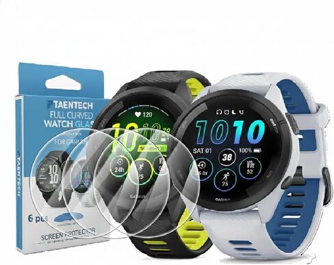 6 قطع واقي شاشة لجهاز Garmin Forerunner 265s 42 مم سهل التركيب. طبقة من مادة TPU الشفافة المقاومة للتلطخ والخدش والفقاعات، تتضمن مجموعة تنظيف in Saudi Arabia