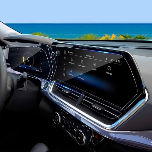 لـ 2024 2025 2026 واقي شاشة Chevy Trailblazer لعام 2026 2025 2024 Trailblazer (LT/2RS/ACTIV) واقي شاشة لملحقات Chevy Trailblazer 2024 2025 2026 (11in Navi+8in Dash) شاشة لمس، زجاج مقسى 9H (عبوتان) in Kuwait