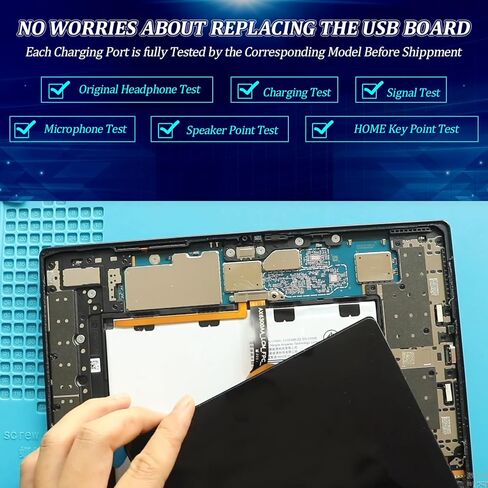 Dock Connector for iPad Air A1474 A1475/5 5th 9.7 2017 A1822 A1823/6 6th 2018 A1893 A1954 Charging Port Flex Cable Replacement for Air/5 5th/6 6th USB Charger Dock Board Connector with Tools(Black) in Kuwait