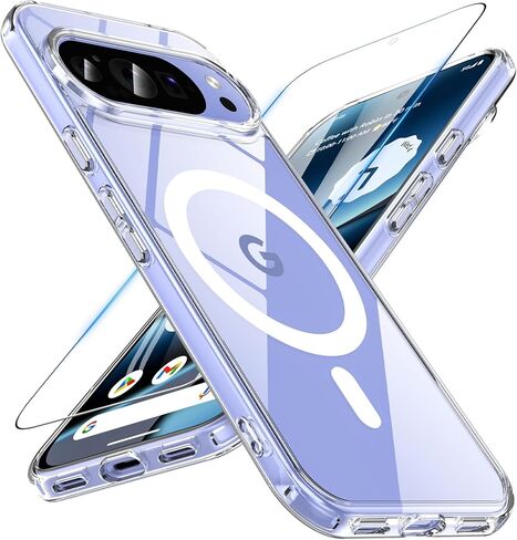 حافظة OWKEY لهاتف Motorola Razr Fold متوافقة مع MagSafe، [حماية المفصلات] حافظة Moto Razr Fold 2026 المغناطيسية مقاومة للصدمات وغطاء ممتص للصدمات عسكري شفاف غير لامع لهاتف Moto Razr Fold 5G، أسود in Kuwait