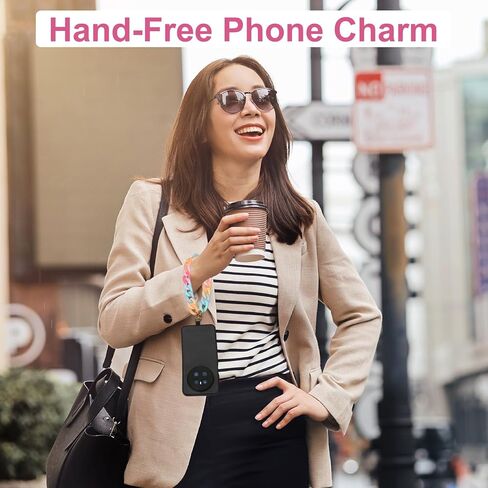 uxcell Phone Wrist Strap, 15 Inch Acrylic Cellphone Chain with Tether Tab, Hands-Free Wristlet Strap for Women Phone Case Accessories, Black in Saudi Arabia