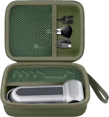 for WOLFBOX MF200 Compressed Air Duster Hard Storage Case(Gray Case,Orange Zipper) in Saudi Arabia