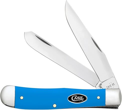 Case XX سكين جيب TRAPPER - أزرق فاتح ناعم صناعي رقم الصنف 68900-4254 SS - الطول مغلق: 4 1/8 بوصة in Kuwait