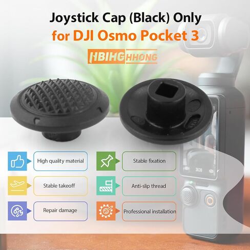 for DJI Osmo Pocket 3 Joystick Button Cap Replacement for Osmo Pocket 3 5D Button Cap Camera Gimbal Handheld Accessories Parts in Saudi Arabia