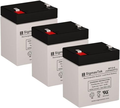 SigmasTek Leoch DJW12-4.5 Compatible Battery, 12V 5Ah F1 in Saudi Arabia