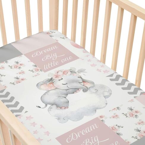 Fitted Crib Sheets for Baby Boys Girls 28" x 52", Standard Toddler Bed Mattress Cover, Soft Snug Breathable Kids Nursery Decor, Neutral Boho Forest Woods Animals Theme in Saudi Arabia