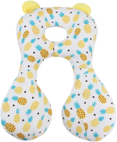 Baby Stroller Cushion Insert, Gray and White Pattern, Car Seat Comfort Pad (Yellow) in Saudi Arabia