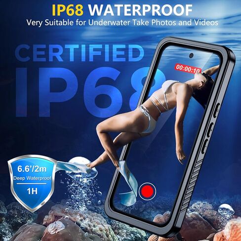 حافظة SPIDERCASE لهاتف Google Pixel 10 Pro XL مقاومة للماء، [حماية من السقوط بدرجة عسكرية 12FT] [مقاومة الماء IP68] [واقي شاشة الخصوصية] حافظة هاتف لحماية الجسم بالكامل - أسود in Saudi Arabia