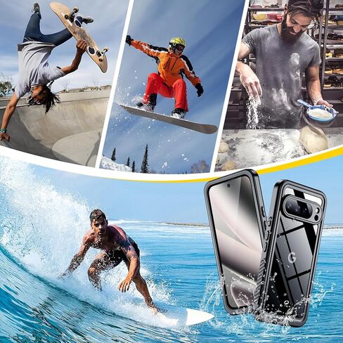 حافظة SPIDERCASE لهاتف Google Pixel 10 Pro XL مقاومة للماء، [حماية من السقوط بدرجة عسكرية 12FT] [مقاومة الماء IP68] [واقي شاشة الخصوصية] حافظة هاتف لحماية الجسم بالكامل - أسود in Saudi Arabia