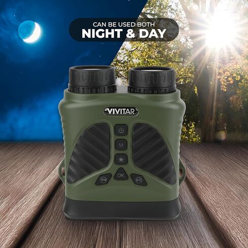 Vivitar - مجهر كاميرا رقمية، صور عالية الدقة 16 ميجابكسل، فيديو QHD 2.7K كامل، استخدام ليلاً ونهارًا، تصميم مضغوط، جسم أحمر مطاطي ناعم مقاوم للسقوط، للرياضة والسفر والخارج (أخضر) in Kuwait