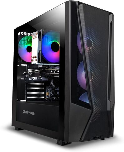 iBUYPOWER Trace Mesh Gaming PC Desktop Computer Intel Core i7 14700F CPU, NVIDIA GeForce RTX 4060 8GB GPU, 32GB DDR5 RGB 5600MHz RAM, 2TB NVMe SSD, Windows 11 Home Advanced,Keyboard,Mouse - TMI7N4601 in Saudi Arabia