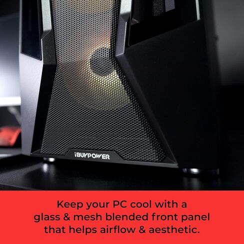 iBUYPOWER Trace Mesh Gaming PC Desktop Computer Intel Core i7 14700F CPU, NVIDIA GeForce RTX 4060 8GB GPU, 32GB DDR5 RGB 5600MHz RAM, 2TB NVMe SSD, Windows 11 Home Advanced,Keyboard,Mouse - TMI7N4601 in Saudi Arabia