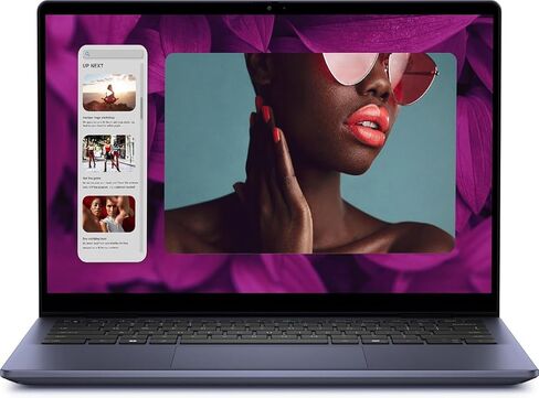 كمبيوتر محمول Dell Inspiron 14 2 في 1 يعمل باللمس (14 بوصة FHD+ IPS، ذاكرة وصول عشوائي DDR5 سعة 16 جيجابايت، محرك أقراص SSD سعة 512 جيجابايت، AMD Ryzen 5 8640HS (> intel i7-1255U)) للأعمال، FP، إضاءة خلفية، كاميرا ويب FHD، Inspiron 7445، Win 11 Pro (متجدد in Kuwait