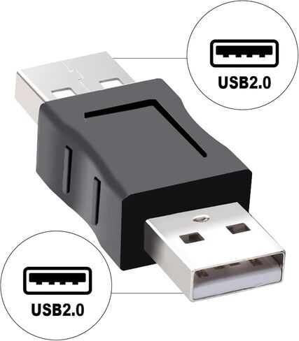 2 حزمة USB ذكر إلى USB ذكر محول نقل البيانات بين الجنسين، اتصال الأجهزة الطرفية in Kuwait