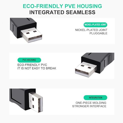 2 حزمة USB ذكر إلى USB ذكر محول نقل البيانات بين الجنسين، اتصال الأجهزة الطرفية in Kuwait