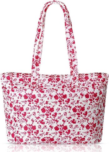 Tote Bag for Women Lightweight Puffy Tote Bag with Compartments Zipper Quilted Shoulder Handbag for Travel Work in Saudi Arabia