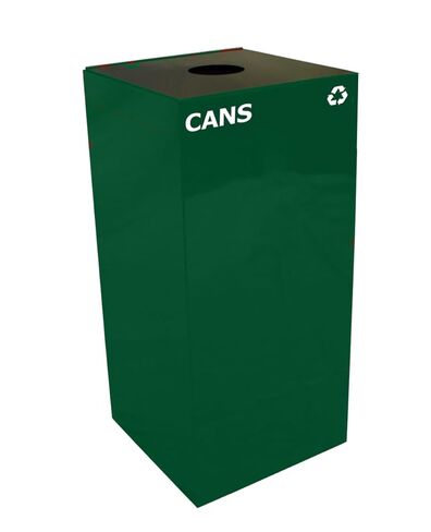 Witt Industries 32GC01-GN 32 gal Square Recycle Unit with Round Opening Green in Saudi Arabia