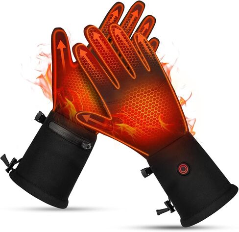 Heated Gloves for Men Women Rechargeable Liner Gloves Thin Heated Running Hiking Gloves Women in Saudi Arabia