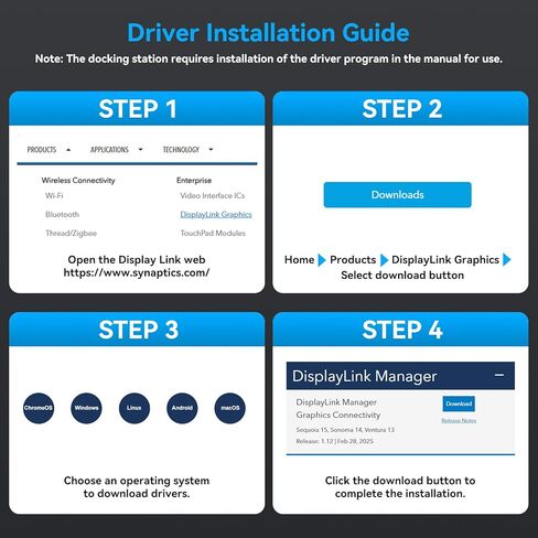 محطة إرساء Thunderbolt KVM لأجهزة Macbook 4 شاشات 2 كمبيوتر HDMI 4K60 هرتز Displaylink USB C Dock لأجهزة الكمبيوتر المحمولة/سطح المكتب مشاركة 4xHDMI USBA/C Ethernet دعم الصوت الممتد/وضع النسخ in Kuwait