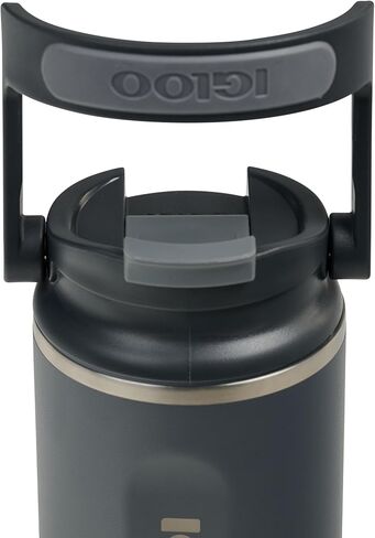 IGLOO Tumbler 12 Thermal Flasks - Stainless Steel Drinking Bottle 350 ml, Anthracite, Leak-Proof, Carbonated Drinks, Dishwasher Safe, BPA-Free, Ideal for Fizz, Leisure, Sports, Outdoor and Camping in Saudi Arabia