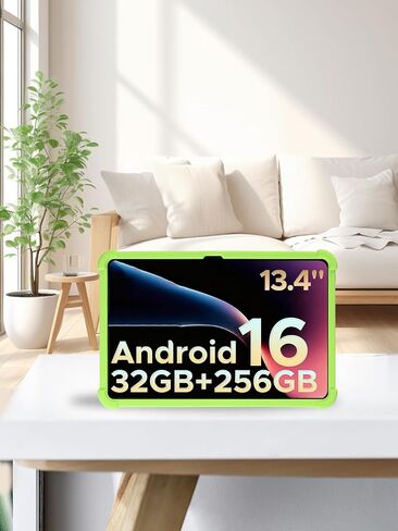 حافظة تابلت DOOGEE Tab G6 Max 2025 مقاس 13.4 بوصة، حامل من السيليكون الناعم BOVUGAC قابل للتعديل مضاد للصدمات مناسب للأطفال لجهاز DOOGEE Tab G6 Max 13.4 بوصة (أخضر) in Kuwait