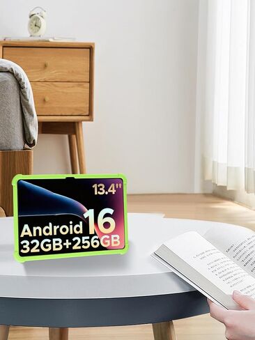 حافظة تابلت DOOGEE Tab G6 Max 2025 مقاس 13.4 بوصة، حامل من السيليكون الناعم BOVUGAC قابل للتعديل مضاد للصدمات مناسب للأطفال لجهاز DOOGEE Tab G6 Max 13.4 بوصة (أخضر) in Kuwait