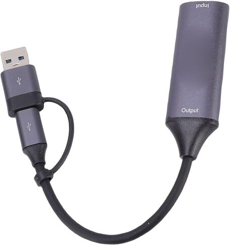 Yoidesu Video Capture Card, 4K 30Hz Input & 1080P 60Hz Output, HD Multimedia Interface to USB 3.0 Type C Video Capture Card for Live Streaming Gaming Recording in Saudi Arabia