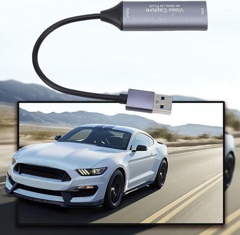 بطاقة التقاط فيديو Diyeeni، 4K USB3.0 HDMI إلى USB C، بطاقة التقاط للبث والألعاب وتسجيل الفيديو، 1080P 60FPS، متوافقة مع OBS، Switch2 / 1 (فضي) in Saudi Arabia