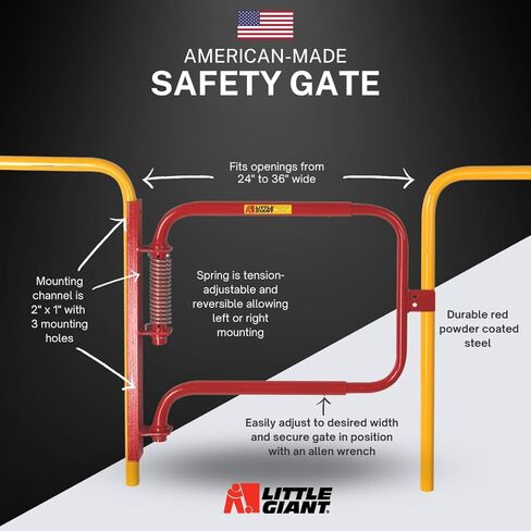Little Giant SGS-R Red Adjustable Spring Safety Gate in Saudi Arabia