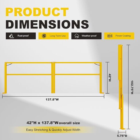 بوابة إرساء باب مقاس 11.5 بوصة W لتحميل الحماية من مخاطر السقوط في الخليج، وبوابة أمان قابلة للطي، وبوابة خليجية، وحاجز أمان، ومتوازن in Kuwait