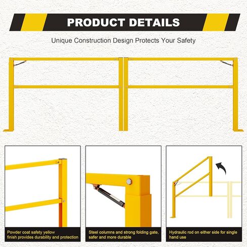 بوابة إرساء باب مقاس 11.5 بوصة W لتحميل الحماية من مخاطر السقوط في الخليج، وبوابة أمان قابلة للطي، وبوابة خليجية، وحاجز أمان، ومتوازن in Kuwait