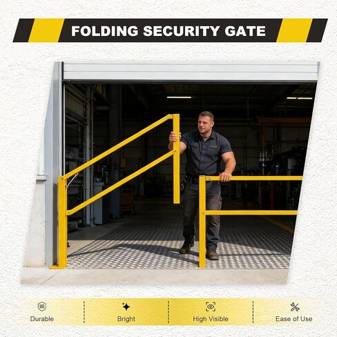 بوابة إرساء باب مقاس 11.5 بوصة W لتحميل الحماية من مخاطر السقوط في الخليج، وبوابة أمان قابلة للطي، وبوابة خليجية، وحاجز أمان، ومتوازن in Kuwait