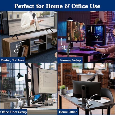 Cable Sleeve for Cord Management & Organization – Braided Wire Tubing for Desk & Office to Hide & Protect Messy Cables for Computer, TV & Electronics - 10 Feet Long x 0.5" Diameter in Saudi Arabia