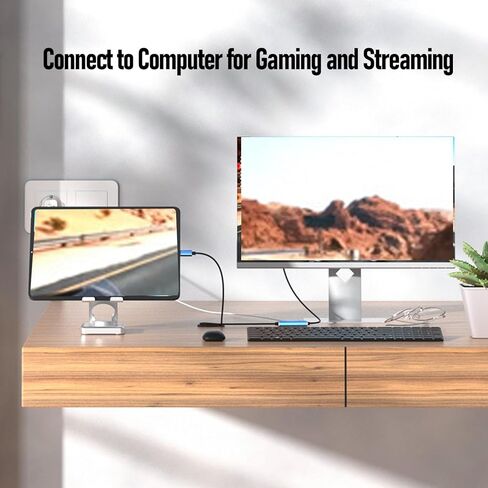 EBTOOLS USB3.0 Video Capture Card, Type C 4K 30Hz 1080P 60Hz HDMI to USB Card with PD 100W Fast Charge, Low Latency, for Live Streaming Gaming Recording Video Editing in Saudi Arabia