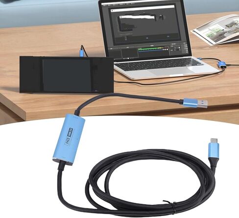 EBTOOLS USB3.0 Video Capture Card, Type C 4K 30Hz 1080P 60Hz HDMI to USB Card with PD 100W Fast Charge, Low Latency, for Live Streaming Gaming Recording Video Editing in Saudi Arabia