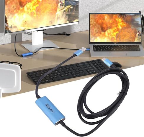 EBTOOLS USB3.0 Video Capture Card, Type C 4K 30Hz 1080P 60Hz HDMI to USB Card with PD 100W Fast Charge, Low Latency, for Live Streaming Gaming Recording Video Editing in Saudi Arabia